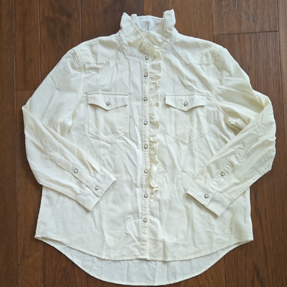 Sundance Ombeline Corduroy Button Down Top